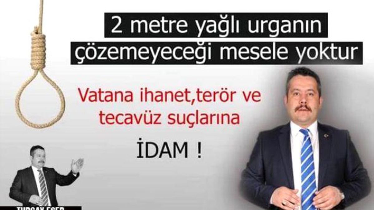 Ak Partili Başkandan \'İdam\' Paylaşımı