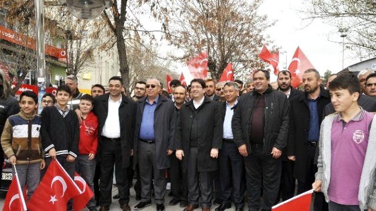 Aksaray\'da Teröre Karşı Birlik ve Beraberlik Yürüyüşü