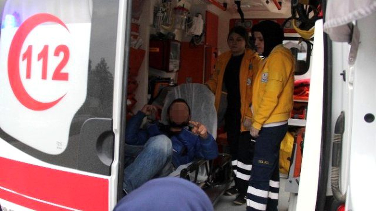 Hastaneden Kaçtı Yine Hastaneye Kaldırıldı