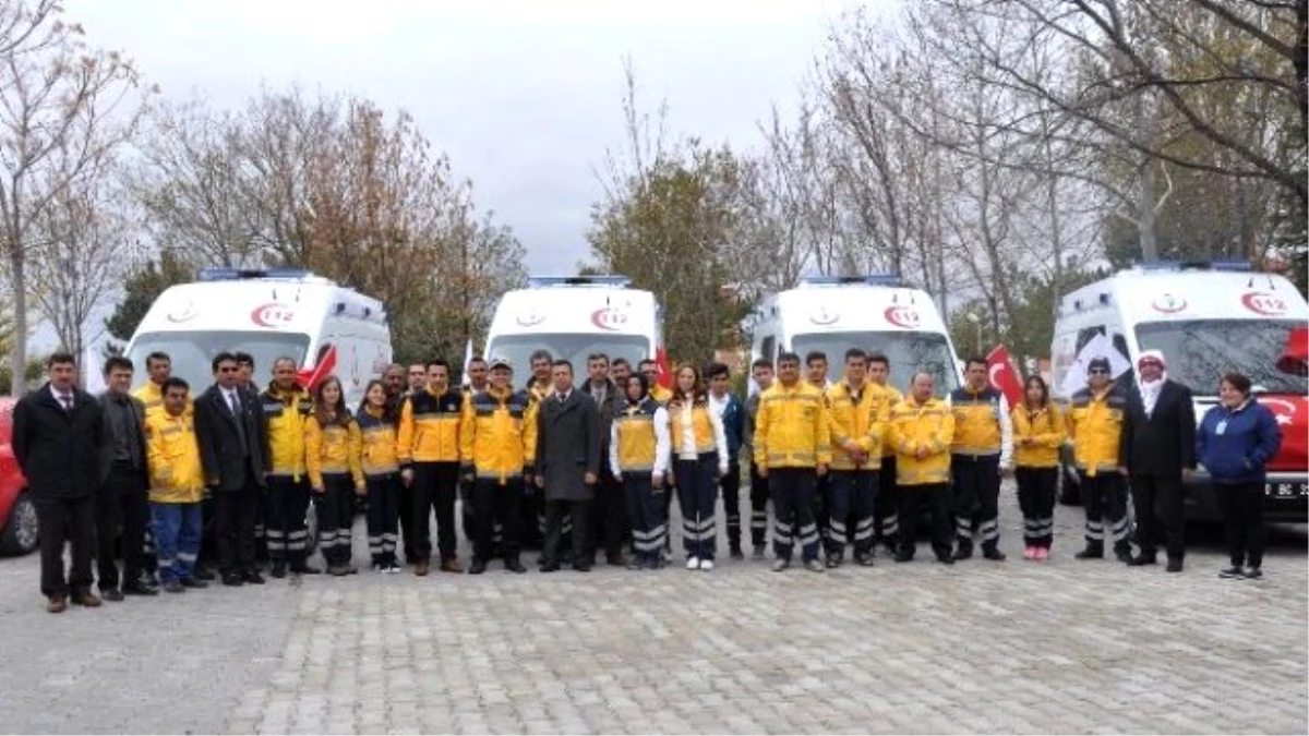 Karaman\'da 4 Yeni Ambulans Hizmete Girdi