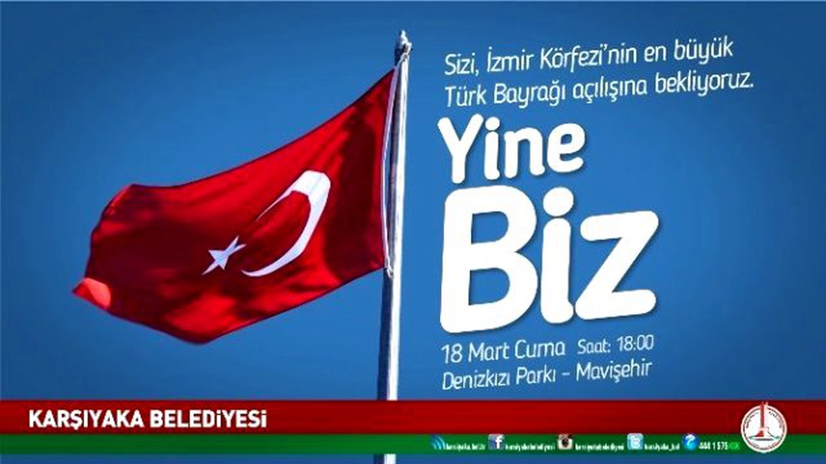 Körfez\'in En Büyük Bayrağı Karşıyaka\'da Dalgalanacak