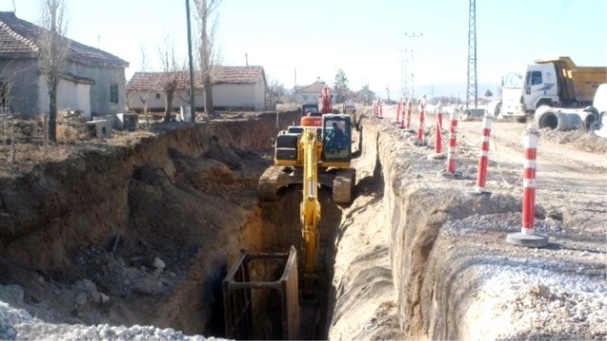 Koski\'den Akşehir\'in İki Mahallesine Kanalizasyon Hizmeti