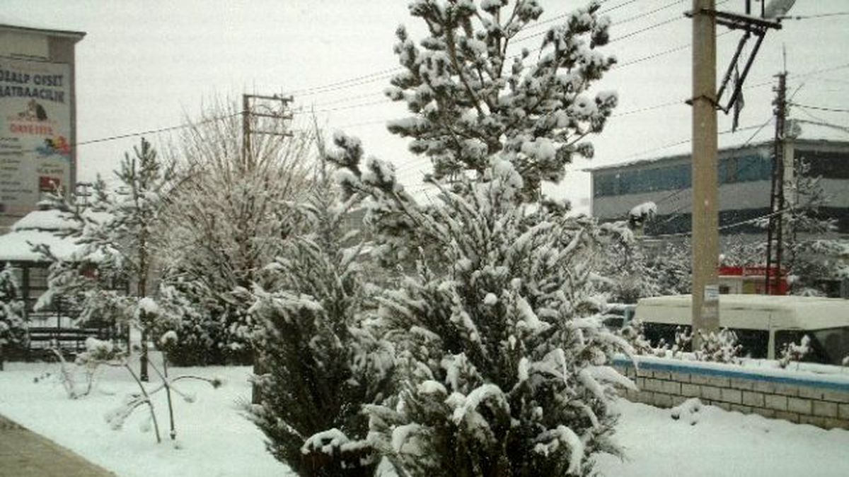 Özalp İlçesinde Kar Yağışı