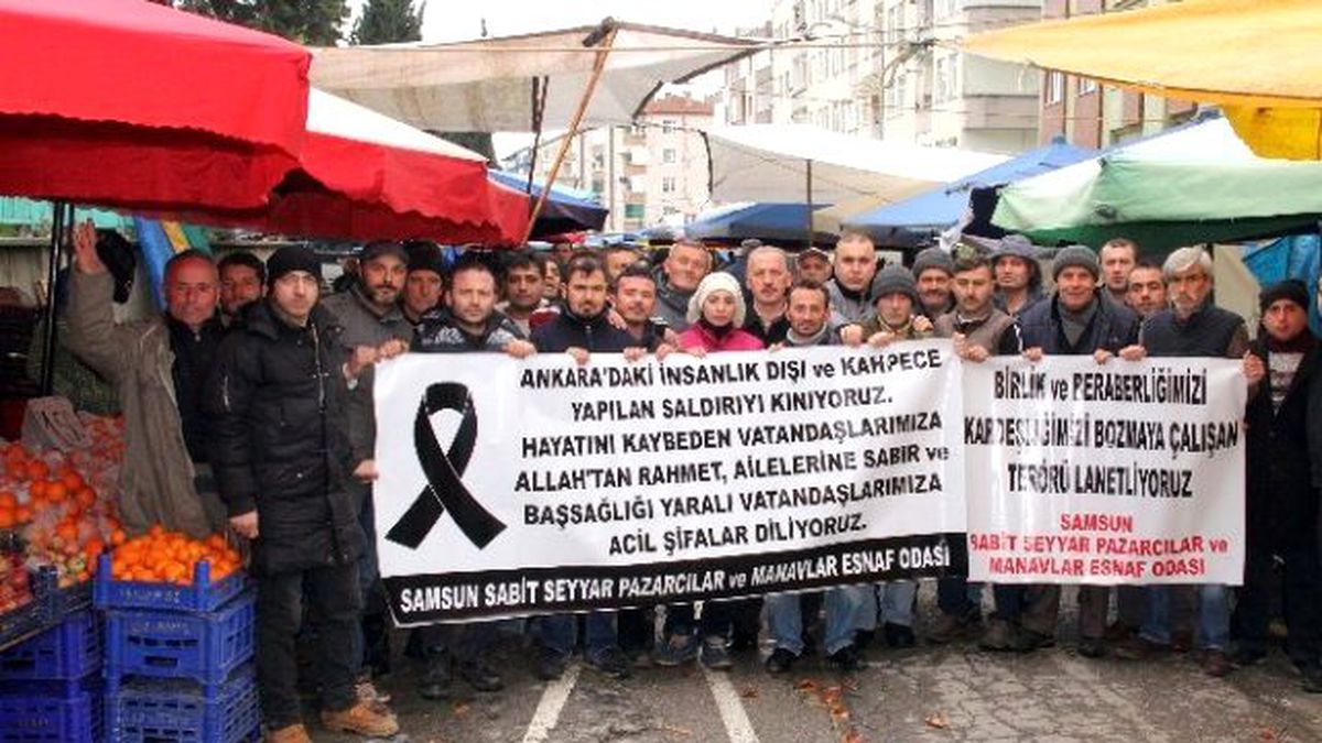 Samsunlu Pazarcılardan Teröre Tepki