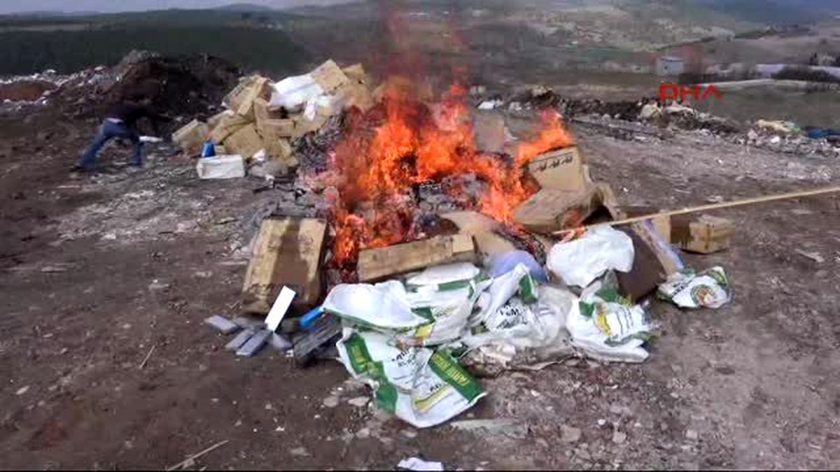 Uşak\'ta 122 Bin 800 Paket Kaçak Sigara İmha Edildi