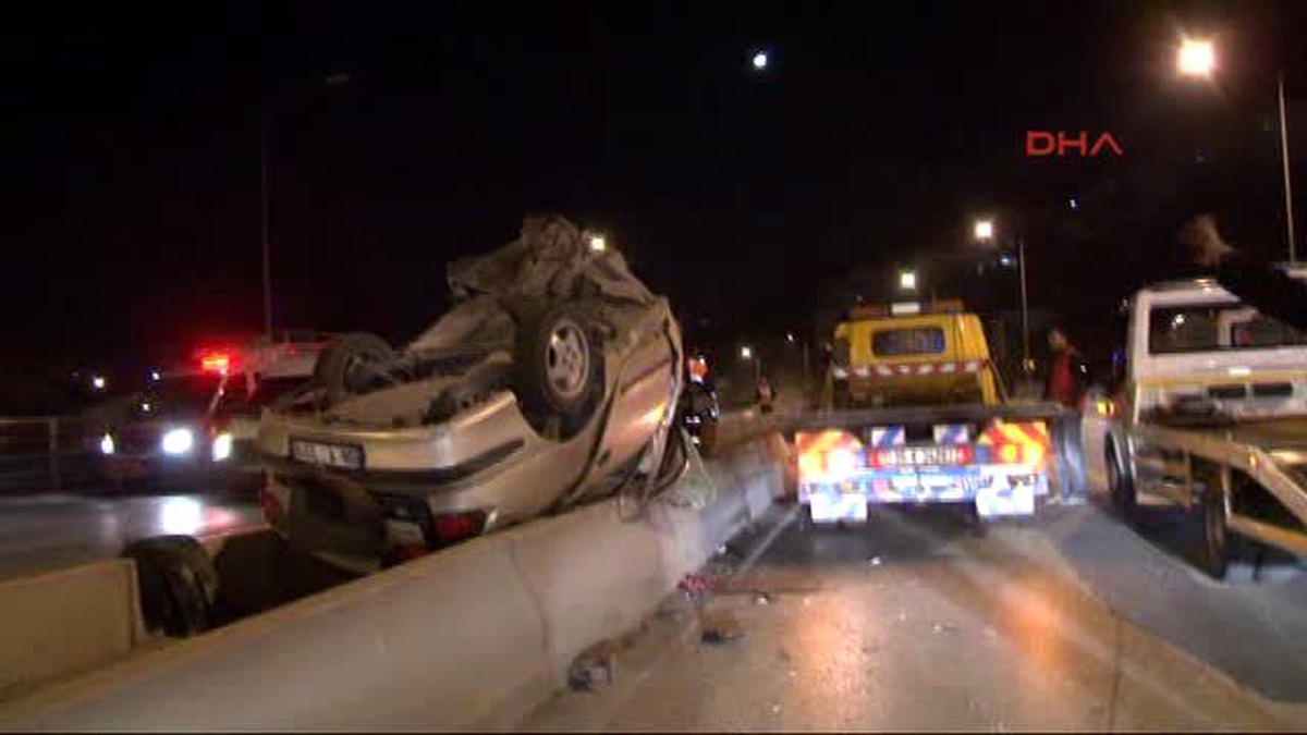 İzmir-Hurdaya Dönen Otomobilden Sağ Çıktı