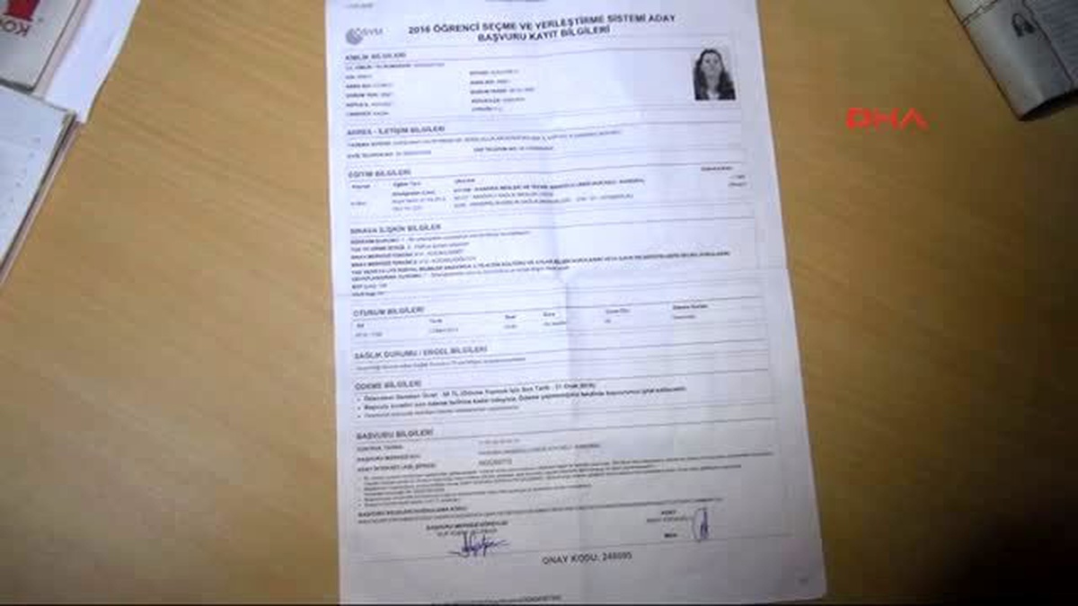 Kocaeli Ygs Belgesine Annesinin Fotoğrafı Konulunca Sınava Giremedi