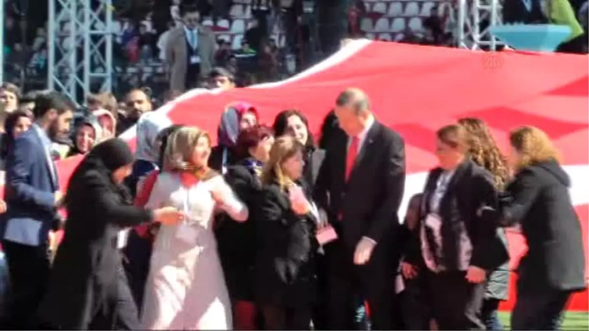 Erdoğan, 18 Mart Stadyumunda Düzenlenen Törene Katıldı