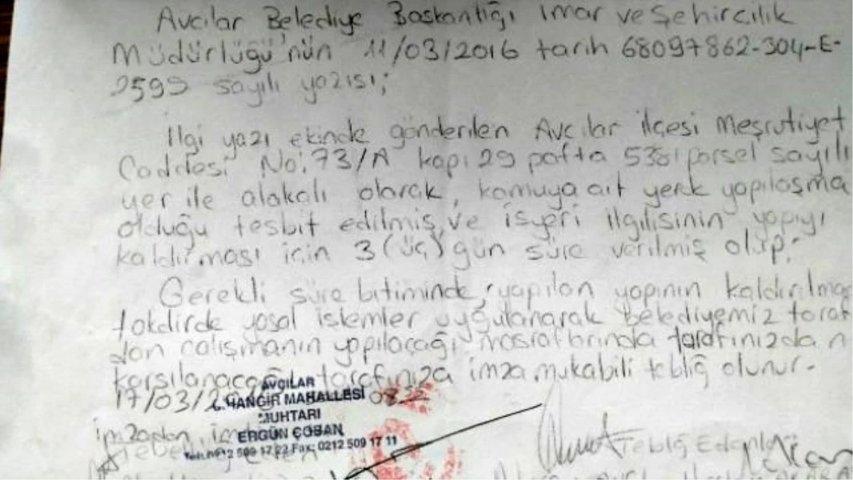 Avcılar\'daki Rüşvet Mağduru Esnafa, AK Parti Sahip Çıktı
