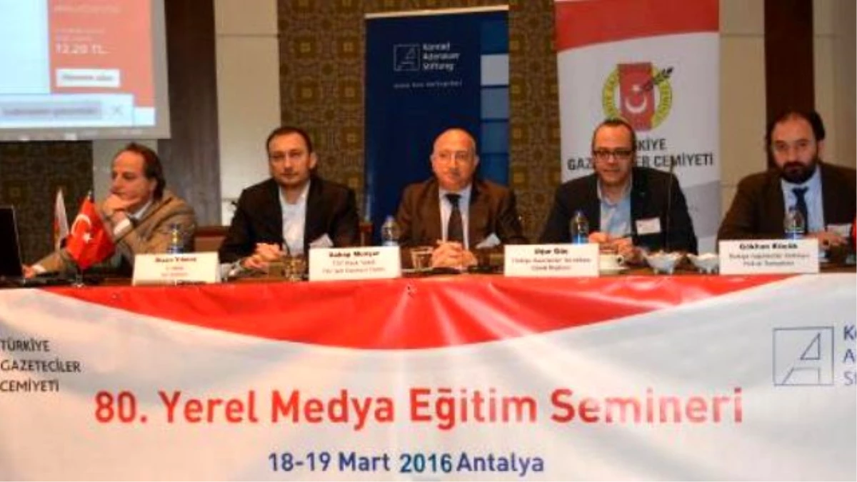 Yerel Gazetecilik Semineri\' Antalya\'da Başladı