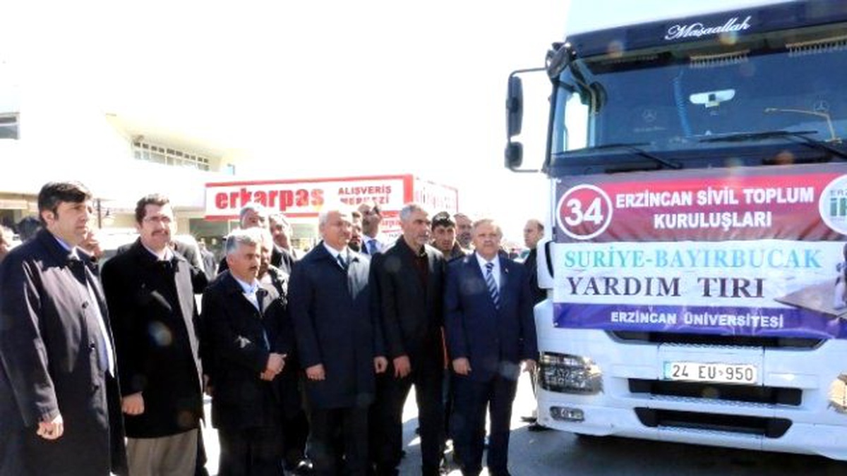 Erzincan\'dan Bayırbucak Türkmenlerine Yardım