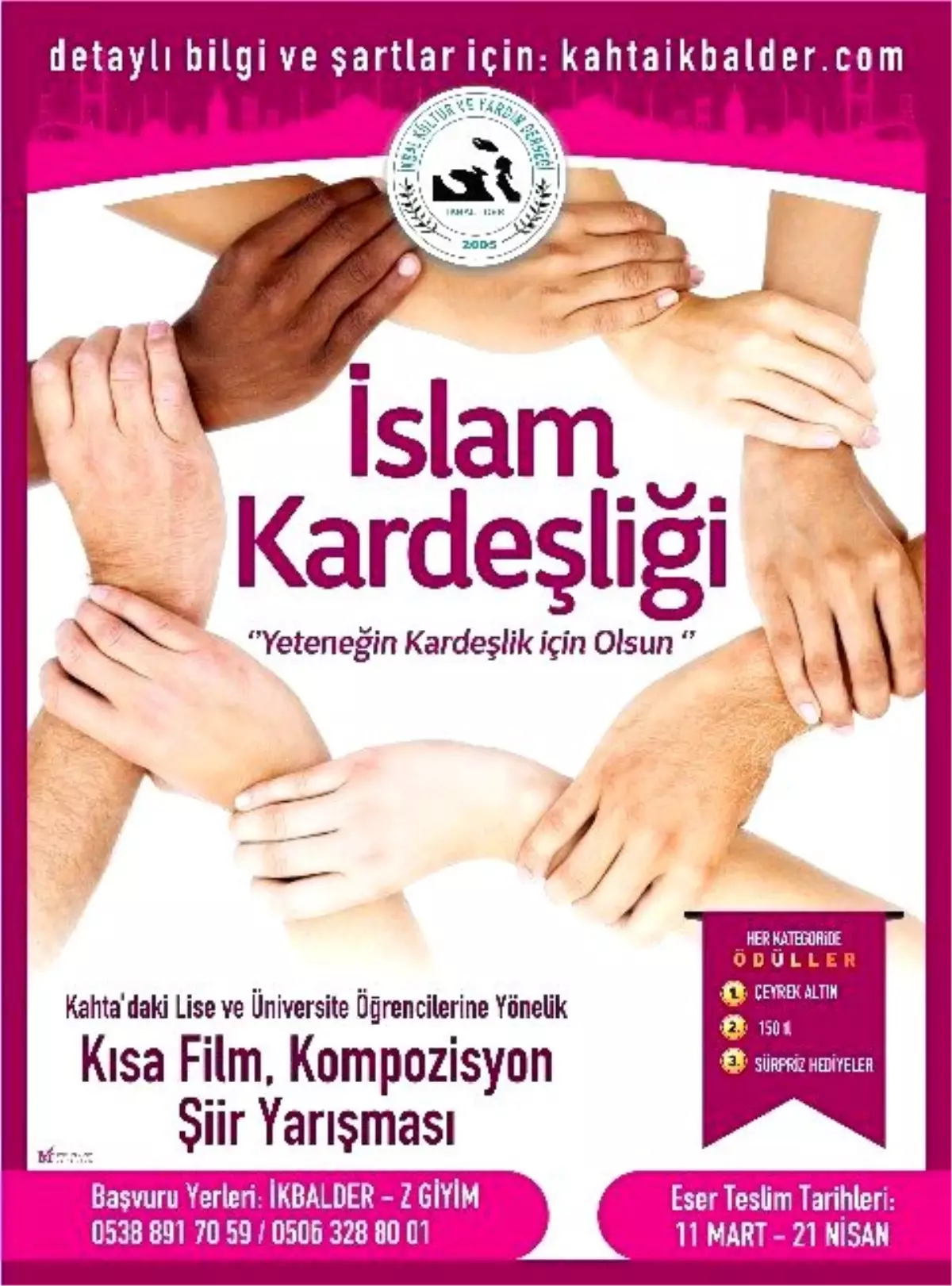 Yeteneğin Kardeşlik Olsun" Temalı Kısa Film, Kompozisyon ve Şiir Yarışması İlgi Görüyor