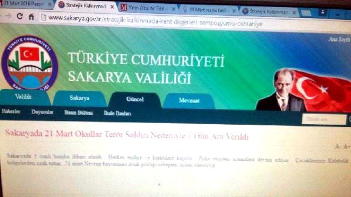 Sakarya\'da Sosyal Medyada Okullar Tatil Edildi Yalanı