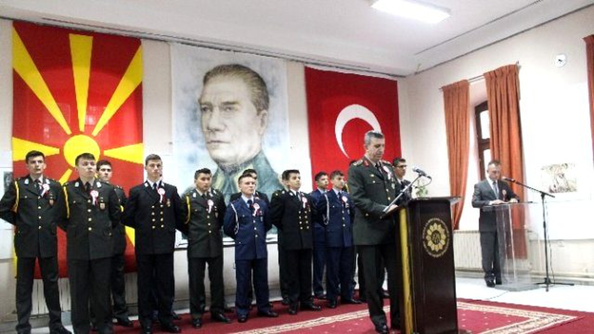 Atatürk\'ün Manastır Askeri İdadisi\'nden Mezuniyetinin 117. Yıl Dönümü Nedeniyle Anma Töreni