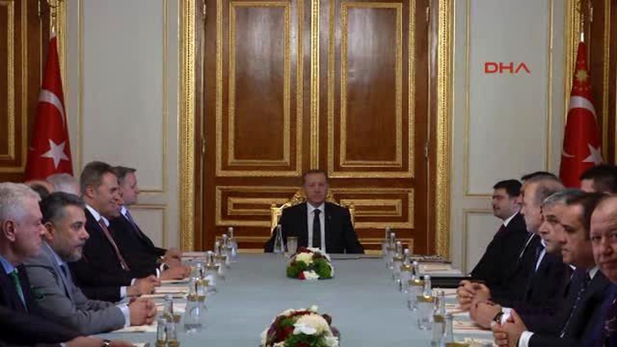 Cumhurbaşkanı Erdoğan Kulüp Başkanlarını Kabul Etti