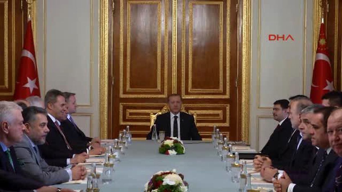 Cumhurbaşkanı Erdoğan Kulüp Başkanlarını Kabul Etti