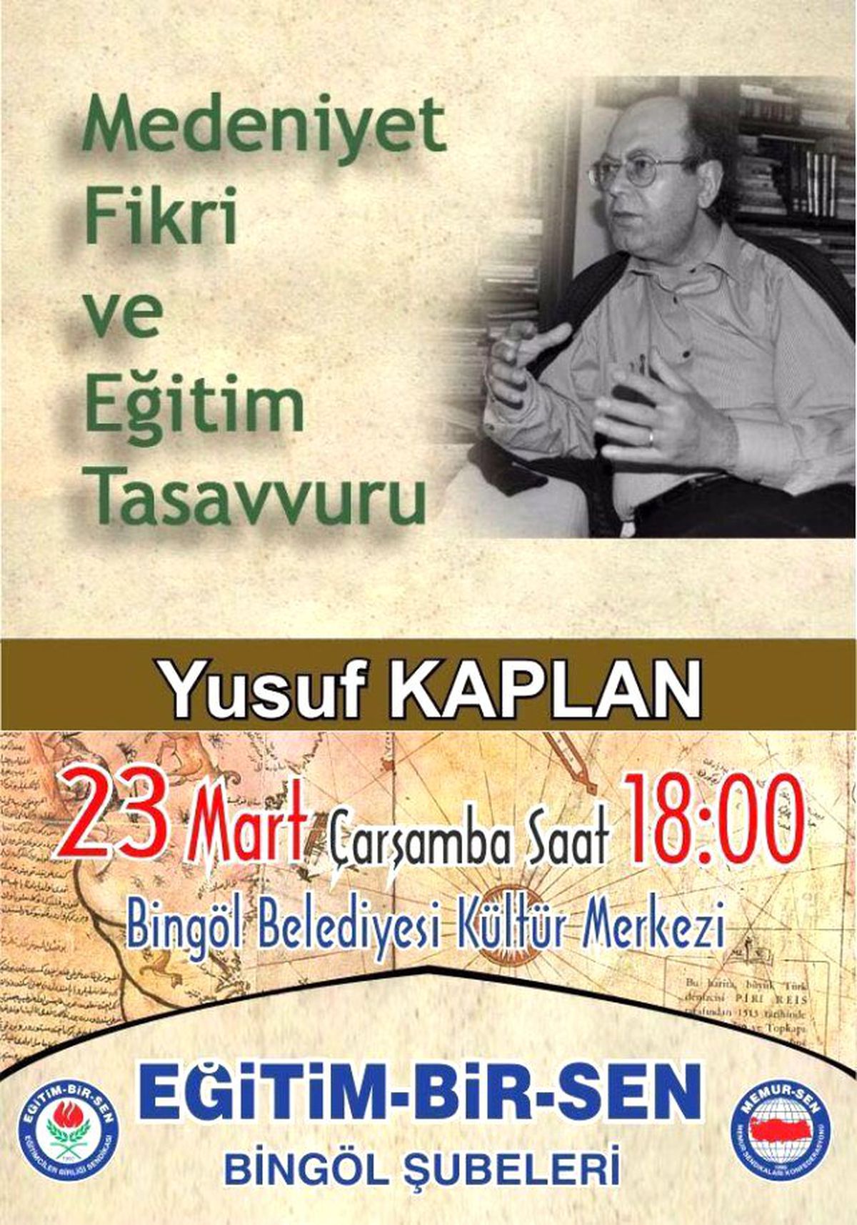 Eğitim Bir Sen\'den Yusuf Kaplan Konferansı