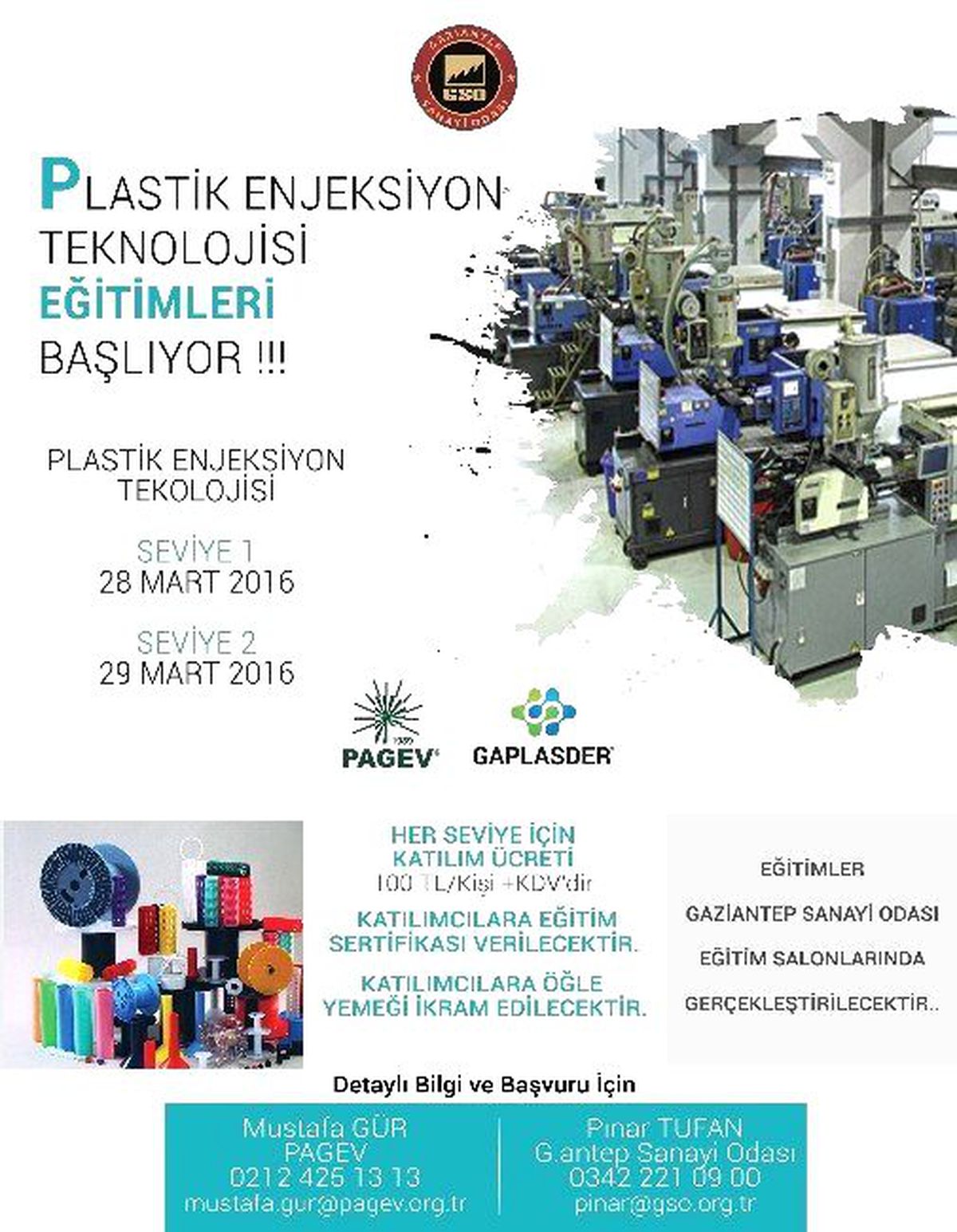 Gso\'dan Plastik Enjeksiyon Teknolojisi Eğitimi