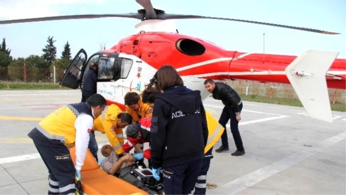 Kalp Hastasının Yardımına Ambulans Helikopter Yetişti