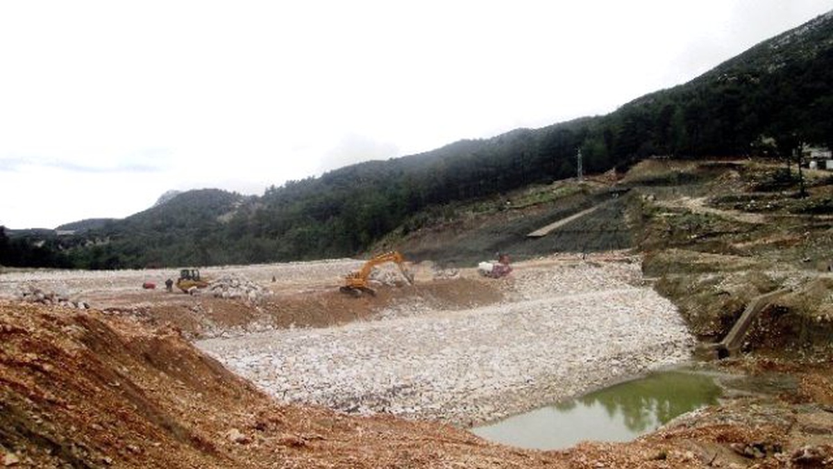 Kaş İkizce Barajının Yüzde 85\'i Tamamlandı