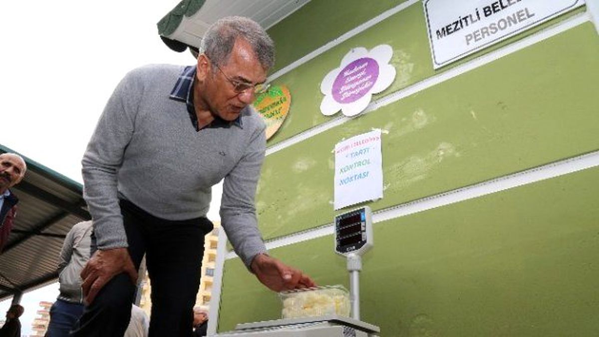 Mezitli Belediyesi\'nden Pazarlara Elektronik Terazi