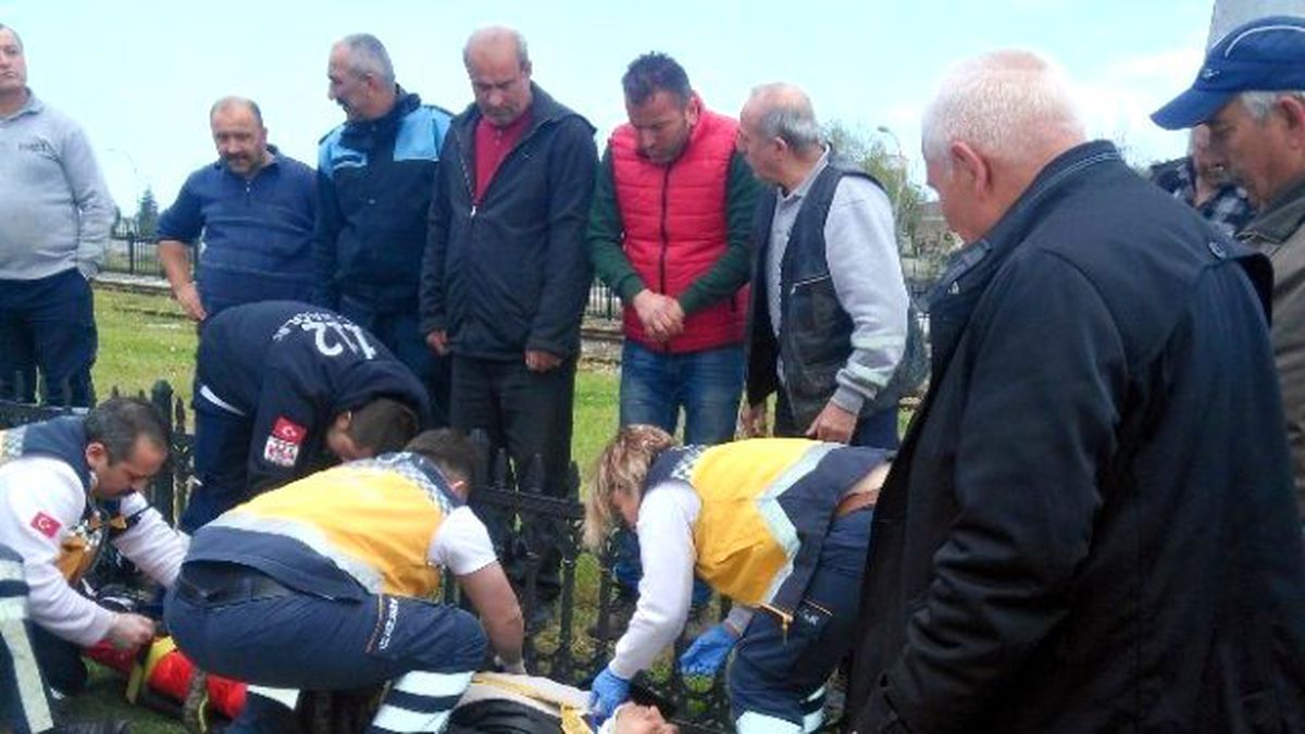 Motosiklet Devrildi: 1 Yaralı