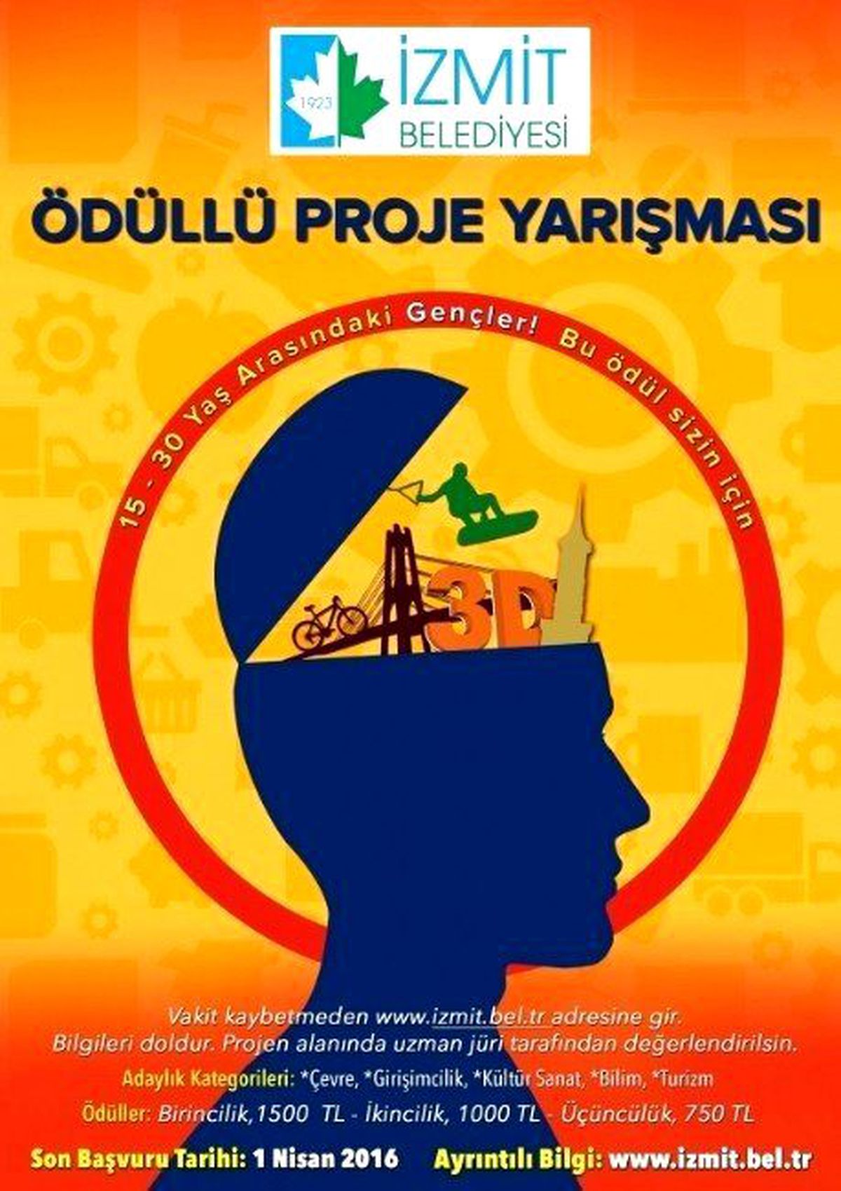 Proje Yarışmasında Son Başvuru 1 Nisan