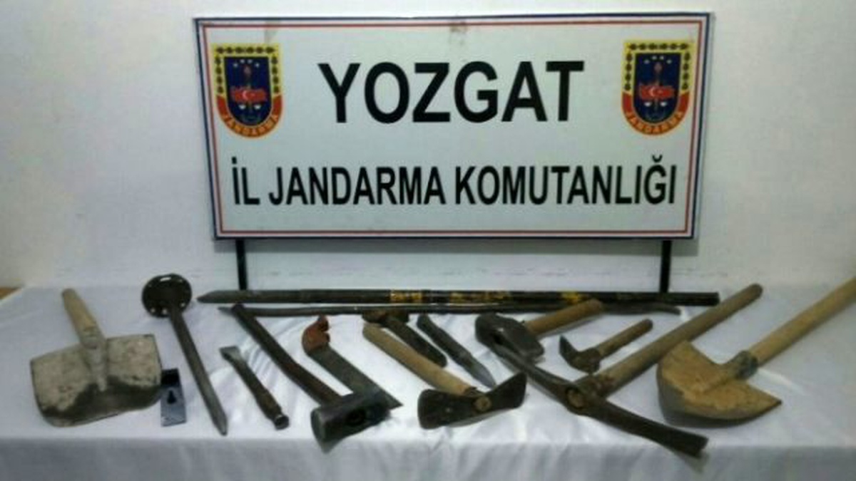 Yozgat Jandarma\'dan Kaçak Kazıya Suçüstü