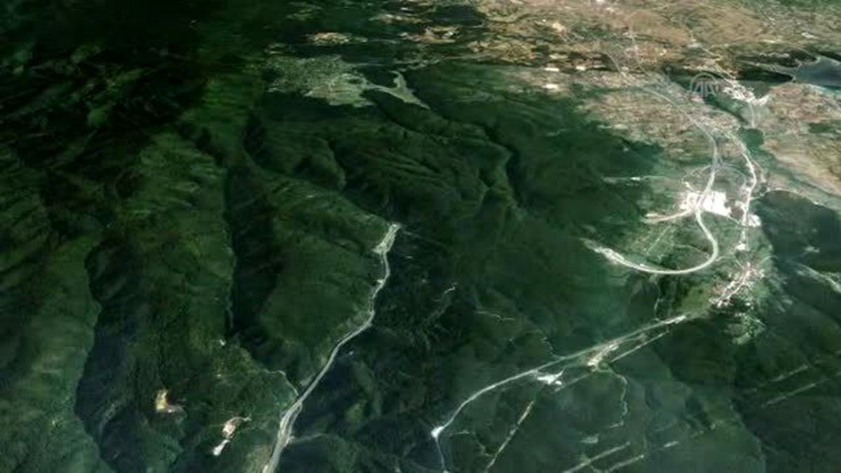 Animasyon) Bolu Dağı Tüneli'nde Tır Yangını