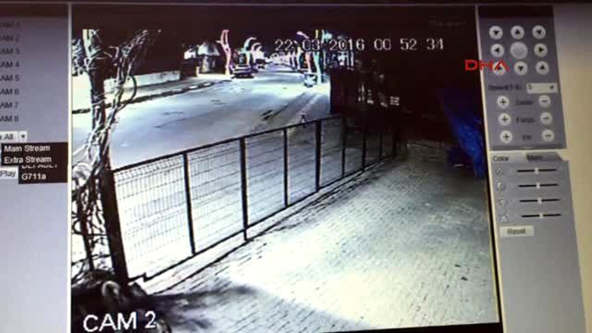 Bartın\'da 3 Kişinin Yaralandığı Kaza Güvenlik Kamerasında