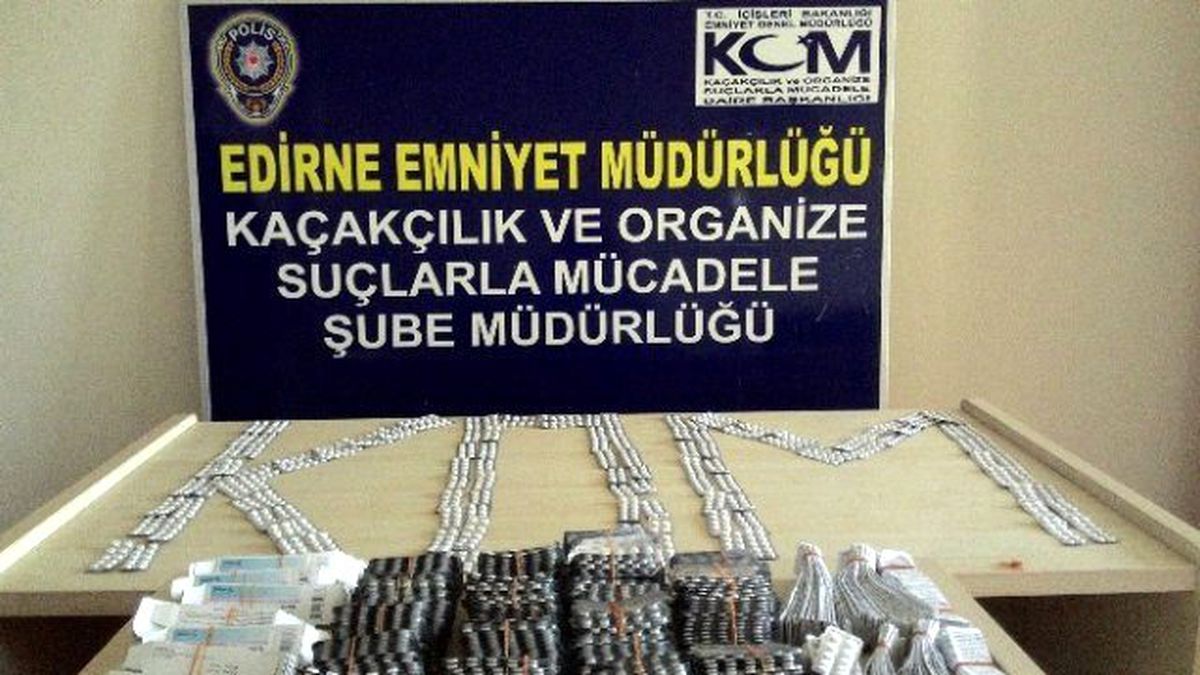 Edirne\'de Kaçak İlaç Operasyonu