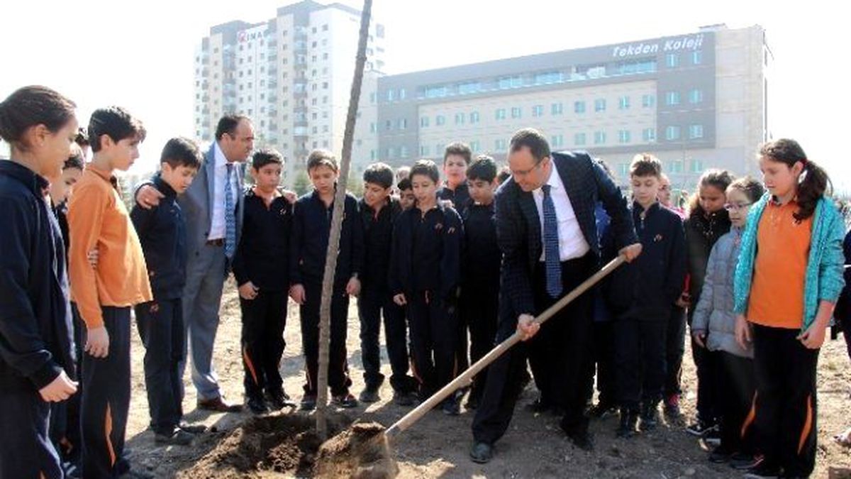 Tekden Öğrencileri Fidan Dikti