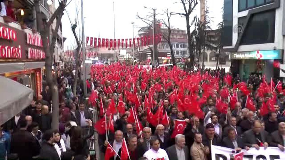 Teröre Lanet, Şehitlere Saygı' Yürüyüşü - Düzce