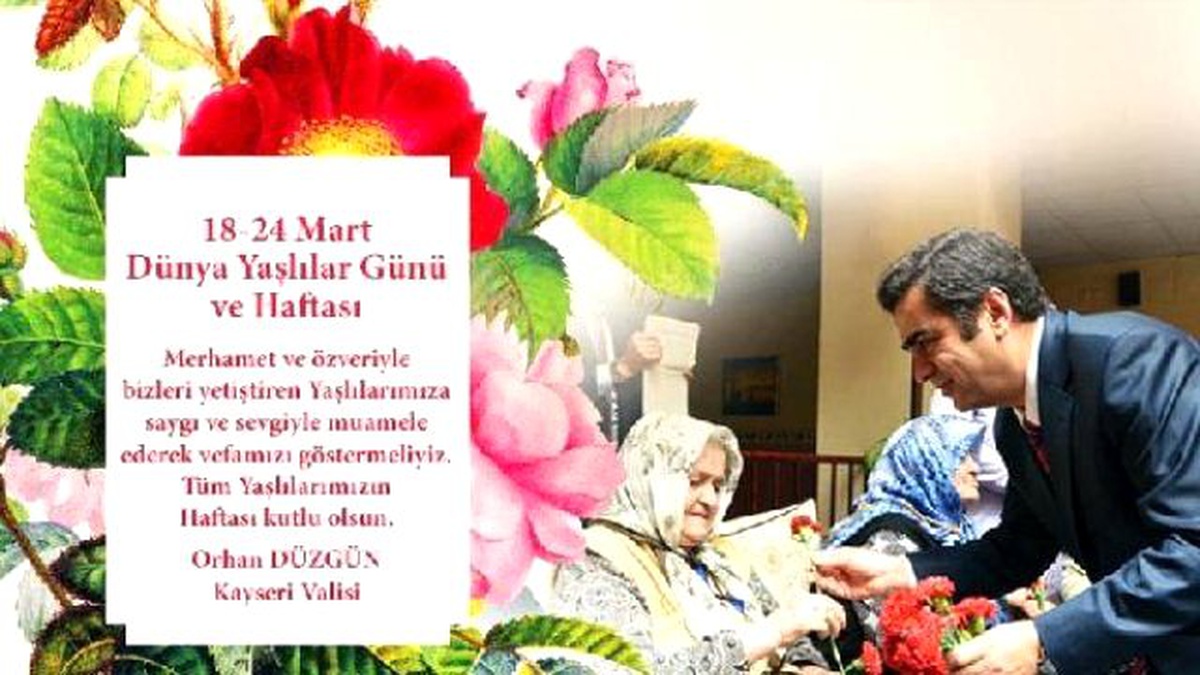 Vali Düzgün: Yaşlılar Toplum ve Aile Hayatının En Kıymetli Hazineleri