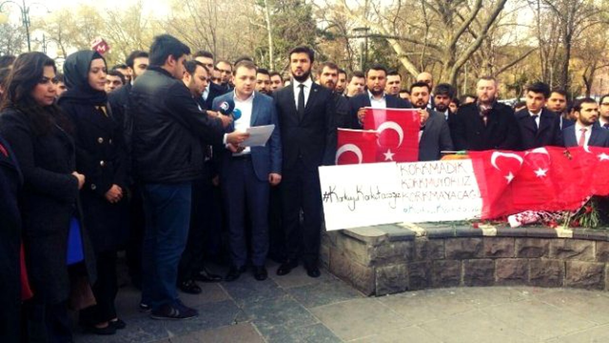 Ak Partili Gençler Teröre Karşı Bir Araya Geldi