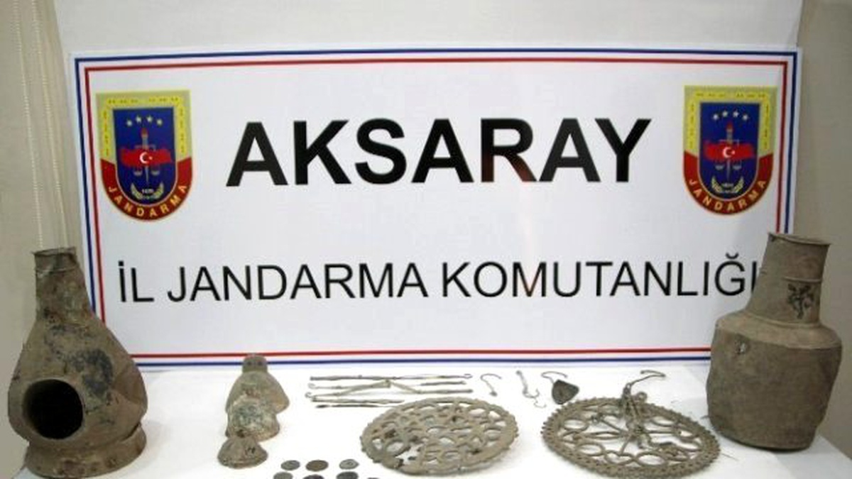 Aksaray\'da Jandarmadan Tarihi Eser Operasyonu