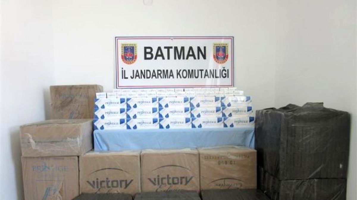Batman\'da 35 Bin Paket Kaçak Sigara Ele Geçirildi