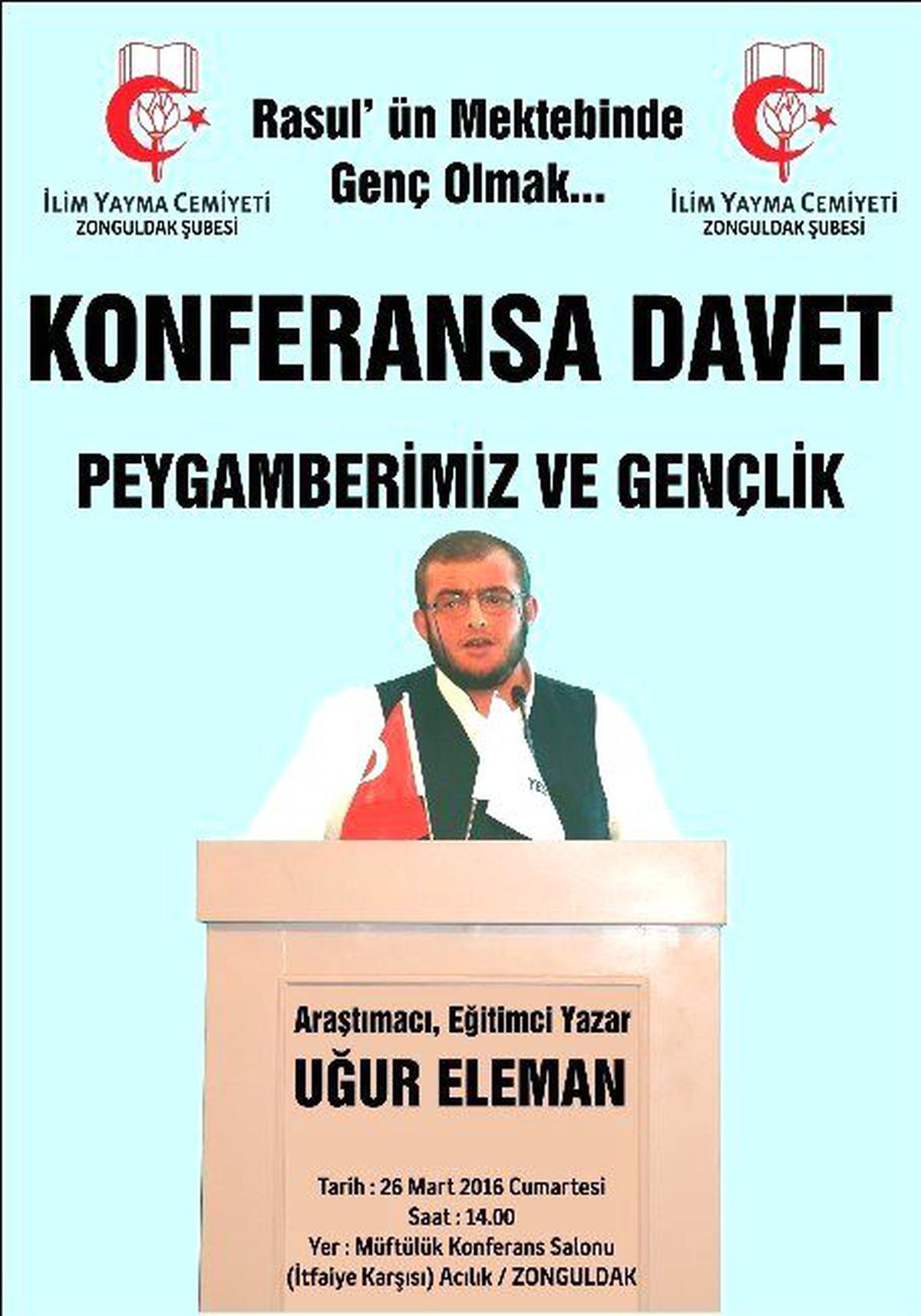 İlim Yayma Cemiyeti\'nden Konferans