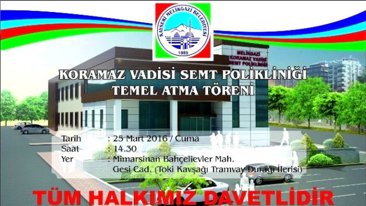 Koramaz Vadisi Semt Polikliniği Temel Atma Töreni Yapılacak