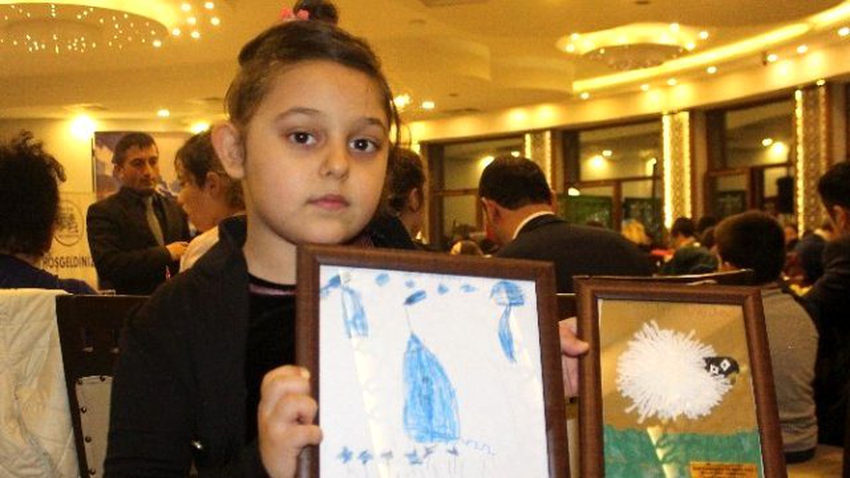 Miniklerin Yardımına, Türkmen Çocuklardan \'Resimli\' Teşekkür