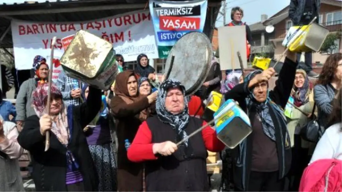 Bartın\'da Termik Santral Kömür Hazırlama Tesisi Protestosu