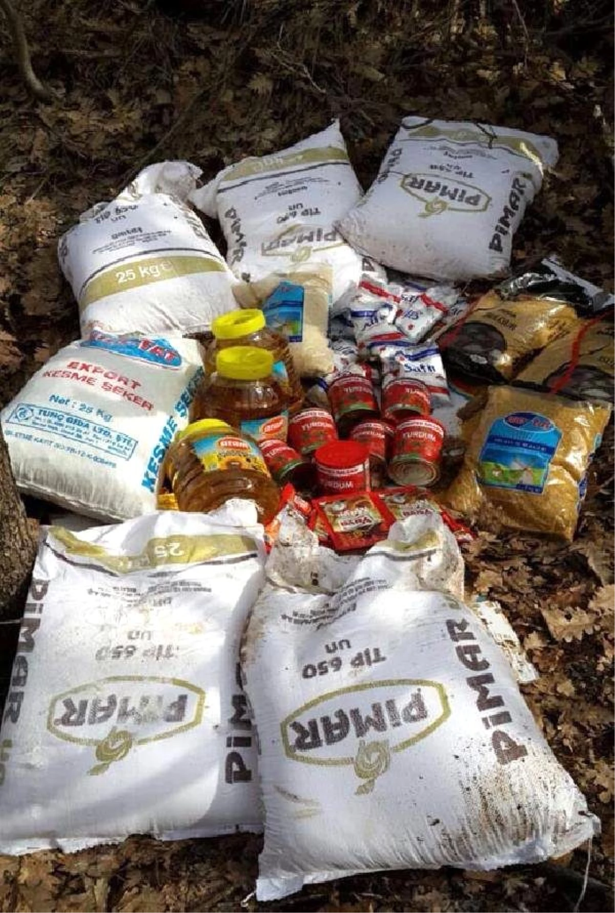 Bingöl\'de PKK\'nın Gıda Maddeleri Ele Geçirildi