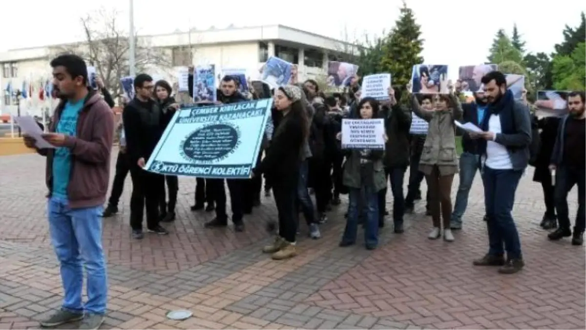 Ktü\'de Ensar Vakfı Protestosu Arbedesine Öğrenci Tepkisi