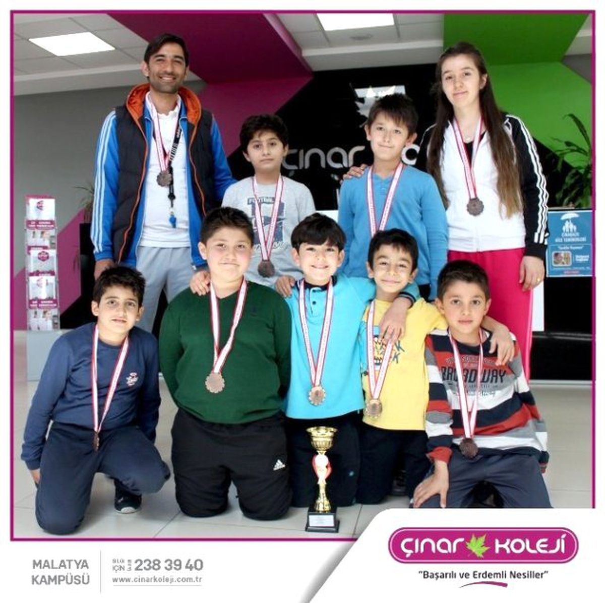 Çınar Koleji Hentbol Takımı 3. Oldu