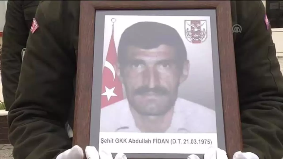 Şehit Geçici Köy Korucusu Fidan İçin Tören Düzenlendi