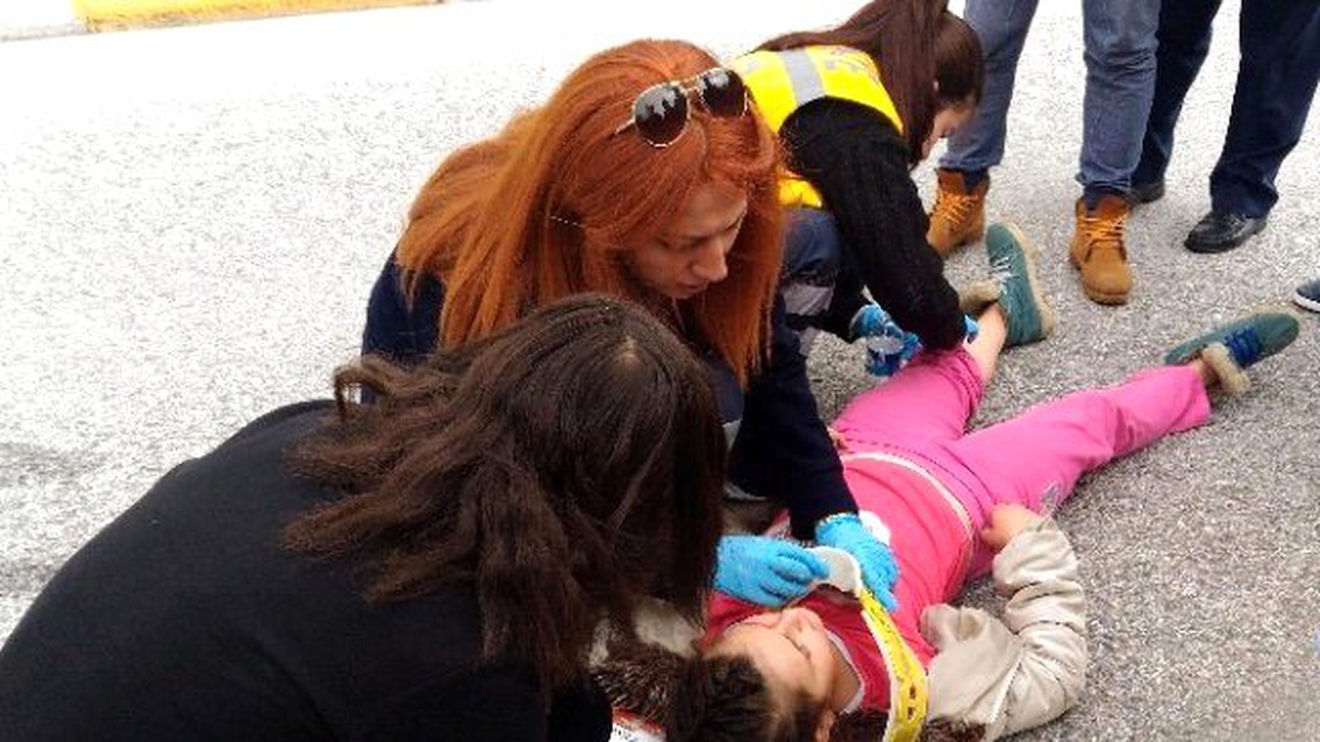 Yolun Karşısına Geçmeye Çalışan Küçük Kıza Otomobil Çarptı