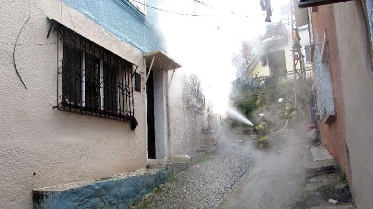 Ayvalık\'ta Korkutan Yangın