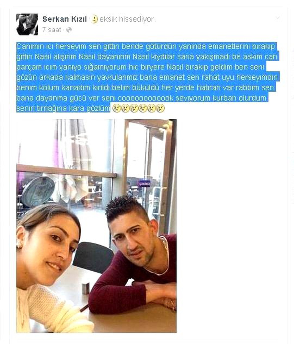 Cinayete Kurban Giden Berberin Eşinin Paylaşımı Yürek Burktu