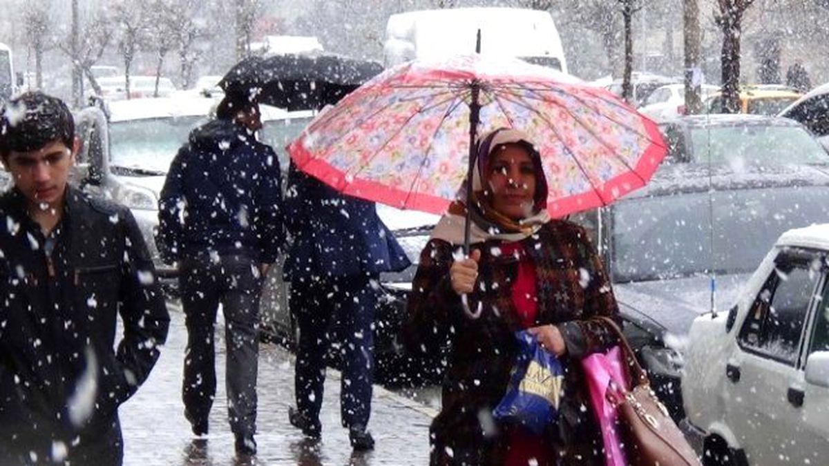 Muş\'ta Lapa Lapa Kar Yağışı