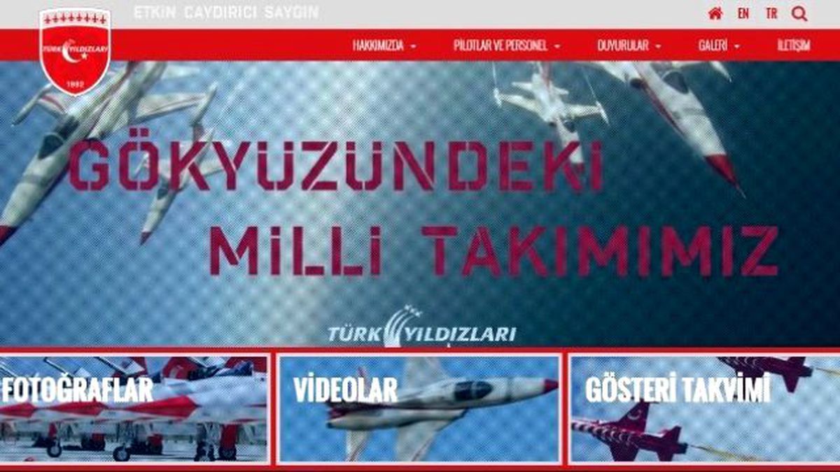 Türk Yıldızları\'nın İnternet Sitesi Yenilendi